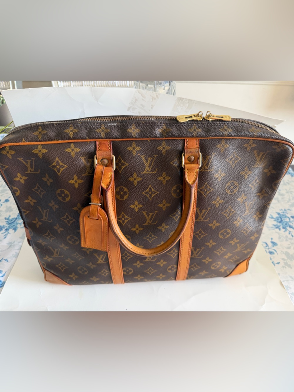 Louis Vuitton Monogram Duffel Bag in Brown and Tan